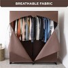 Hold N' Storage - Portable Wardrobe Closet with Metal Hanging Rod - 3 of 4