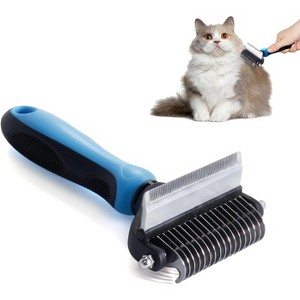 Potaroma Versatile Pet Grooming Brush, Double Sided Shedding - 1 of 3