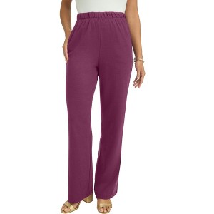 Jessica London Soft Ease Wide Leg Pant - 1 of 4