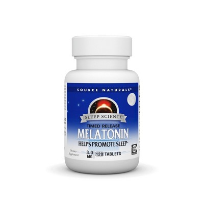 Melatonin 3mg Timed Release by Source Naturals, Inc.  -  120 Sustained Release Tablet