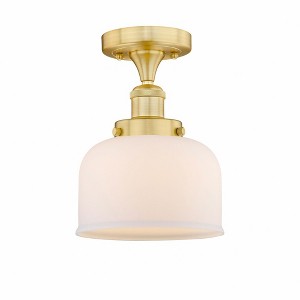 Bell - 1 Light Semi-Flush Mount In Industrial Style-8.25 Inches Tall and 6.5 Inches Wide - 1 of 1