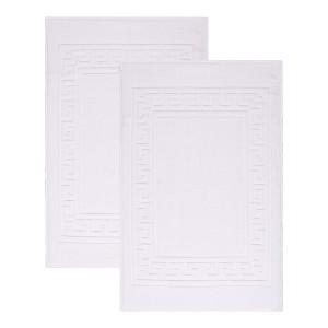 Modern Absorbent Bath Mat (Set of 2), 22" x 35" by Blue Nile Mills - 1 of 4