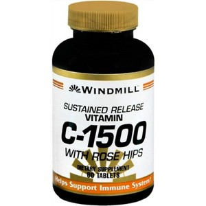 Windmill Vitamin C 1500 mg with Rose Hips - 60 Tablets - 1 of 3