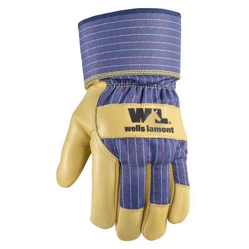 Wells Lamont Heavy Duty Work Gloves with Leather Palm (Wells Lamont  3300XL), Palomino, X-Large (Pack of 1) - Work Gloves Men 