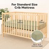 KeaBabies Isla Waterproof Crib Sheets for Boys, Girls, 2pk Baby Fitted Crib Sheet, Waterproof Crib Mattress Protector Sheets - 2 of 4