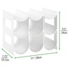 mDesign Plastic Water Bottle/Wine Rack Organizer, 3 Tiers, 9 Bottles - image 2 of 4