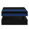 Vynxaria Lift-Top Coffee Table: Modern Glass Top with LED Lights and Ample Storage - 3 of 4
