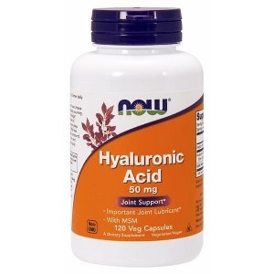 Hyaluronic Acid with Lignisul MSM by Now Foods  -  120 VegCap - 1 of 2