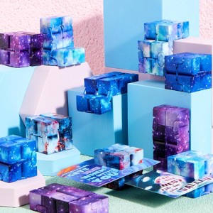 Joyfy 28 Packs Valentine's Day Gift Cards with Infinity Magic Fidget Toys | Toys for Stress Relief | Perfect for Classroom Exchange - 1 of 4