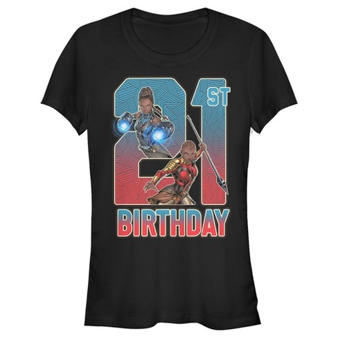 Junior's Marvel Shuri and Okoye 21st Birthday T-Shirt - image 1 of 4