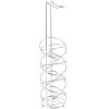 Home Mart Goods 26" Tall - Silver Metal Toilet Paper Storage Stand Holder - 2 of 3