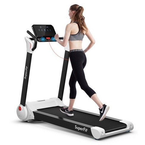 Superfit Up To 7.5mph 2.25hp 2 In 1 Single Display Screen Folding Treadmill  Remote Control W/ App Control Speaker Black : Target