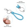 Unique Bargains Plastic Wear-resistant ID Card Wristlet Keychains 2 Pcs - 3 of 4