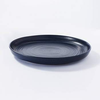 15" Stoneware Round Serving Platter Blue - Threshold™ designed with Studio McGee
