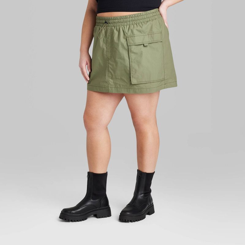 Women's Parachute Cargo Mini Skirt - Wild Fable™, 3 of 11
