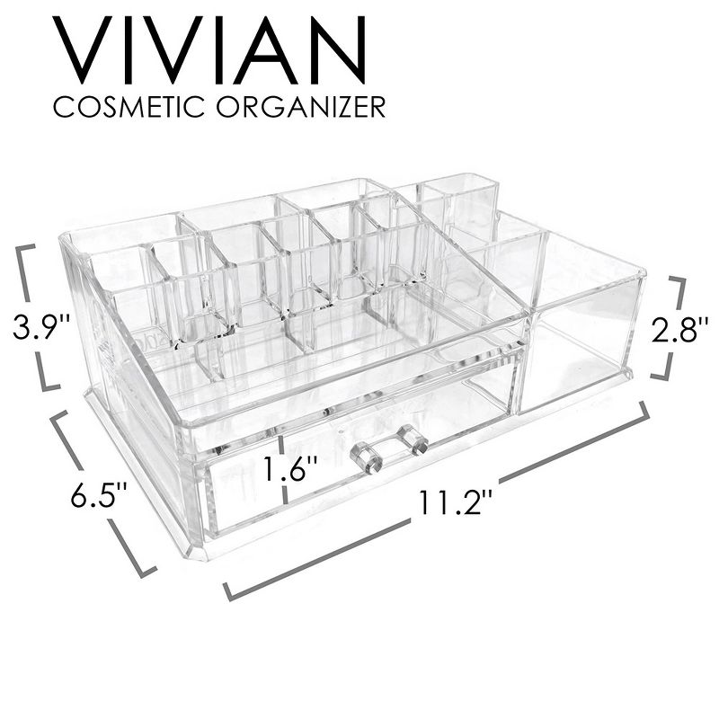 OnDisplay Vivian Deluxe Acrylic Cosmetic/Jewelry Organization Tray, 5 of 7