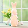 The Lakeside Collection Easter Bunny Lighted Flocked Tabletop Decor In Lavender Pink Or Green - 2 of 4