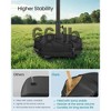 Umbrella Base, Round/Square Patio Umbrella Stand, Sand Fillable Bag 66/88 lb, for 5-10 ft Umbrellas, Heavy-Duty, Black - 2 of 4