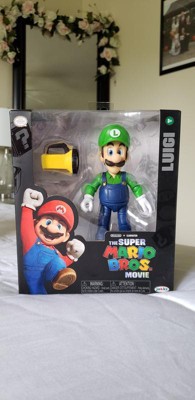 Super Mario Movie 5 inch Luigi Action Figure with Flashlight Accessory