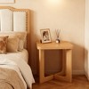Spassway 24" Square Narrow Nightstands Wood Small Side Table Bedside Table with Criss Cross Table Legs Modern End Table for Bedroom Small Space - 2 of 4