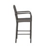 WestinTrends Outdoor Wicker Bar Stools Set of 2 - 3 of 4