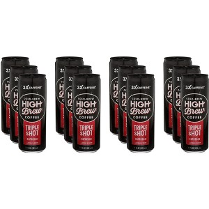 High Brew Coffee Espresso Triple Shot - Case of 12 - 11 fl oz - 1 of 2