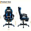 Ergonomic Gaming Chair with Footrest & Adjustable Headrest - Height-Adjustable, 90¡ã-160¡ã Recline Lock, Sturdy Gas Lift, for Gaming/Work - 2 of 4