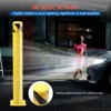 48IN Bollard Post-6PCS Steel Parking Bollards, Safety Parking Pole Barrier for Crowd Control, Driveway and Traffic Sensitive Area - 3 of 4