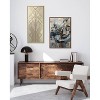 Kate & Laurel All Things Decor 18"x40" Sylvie Retro Art Deco Glam Abstract Framed Metallic Canvas Wall Art by The Creative Bunch Studio - 4 of 4