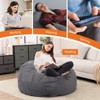 Musment Bean Bag Chair for Adults, Foam Filled Furniture with Soft Removable Cover, Comfy Kids Sofa for Living Room Bedroom Dorm - 3 of 4