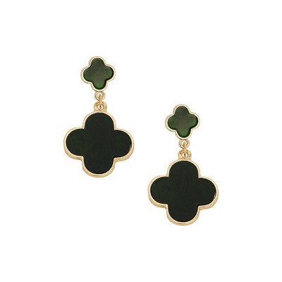 SOHI Women's The Clover Drop Earrings