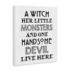 Stupell Industries Quirky Halloween Family Quote Striped Typography Phrase  Canvas Art - 2 of 4