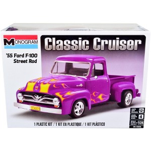 Level 4 Model Kit 1955 Ford F-100 Street Rod Pickup Truck "Classic Cruiser" 1/24 Scale Model by Revell - 1 of 4