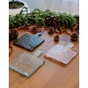 Slickblue Glass Serving Board with Hammered Texture - 7x10”, Dishwasher Safe, Available in Smoke/Blush/Clear - 3 of 3
