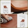 GlasFlength Counter and Bar Stools Counter Height Bar Stools Set of 2 Modern Counter Stool Seat Height Island Stools, Brown, 18.11"*20.4"*39.3" - 4 of 4