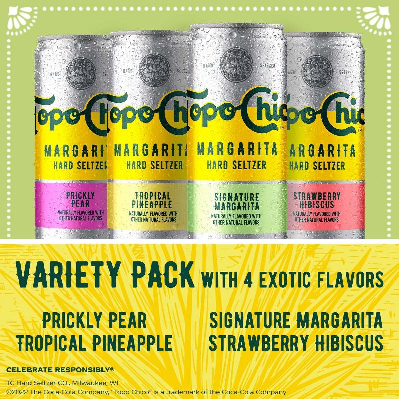 Topo Chico Margarita Seltzer Cans - 12pk/12 fl oz Cans, 5 of 9