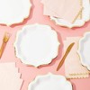 Sparkle and Bash 48-Pack White Paper Party Plates with Gold Foil Scalloped Edging, 9 in - 2 of 3
