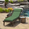 ARDEN Outdoor Chaise Cushion, 22 x 77, Rain-Proof, Fade Resistant Bright Moss Green Leala - 2 of 4