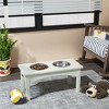 WestinTrends Elevated Pet Feeder for Cats and Dogs Puppy, Removable stainless steel eating Bowl, All Weather Resistant - 2 of 4
