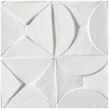 CosmoLiving by Cosmopolitan 40" x 40" Wood Geometric Intricately Carved Wall Decor White: Contemporary Style, Vertical Orientation - 4 of 4