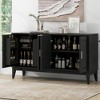 NicBex Large Sideboard Buffet Cabinet with 4 Doors & Adjustable Shelves for Kitchen,Living Room - image 4 of 4