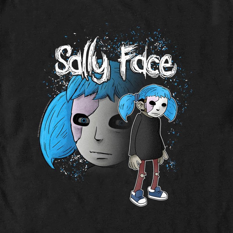 Men's Sally Face Portrait Close-Up T-Shirt, 2 of 6