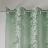 Sapphtopaz Grommet Top Curtains Window Sheer, Palm Leaf Burnout Window Curtain Panel, Privacy Assured with Light Filtering for Bedroom, Living Room - 3 of 4