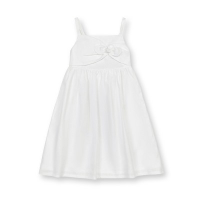 Hope & Henry Girls' Sleeveless Bow Front Linen Sundress, Toddler
