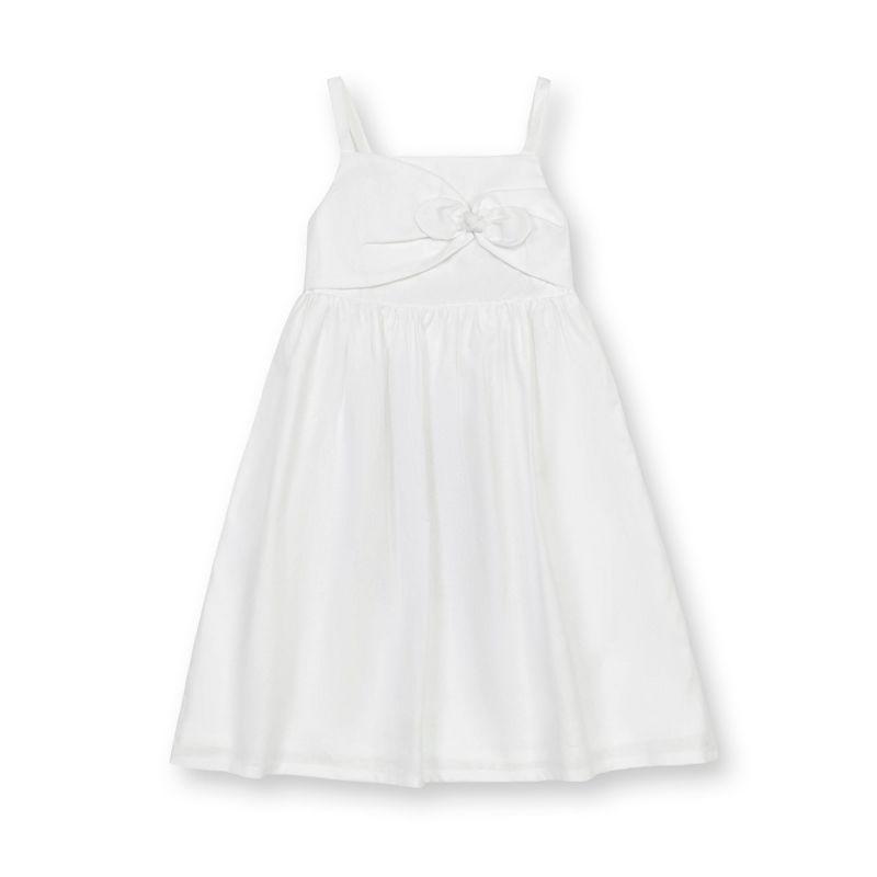 Hope & Henry Girls' Sleeveless Bow Front Linen Sundress, Infant, 1 of 6
