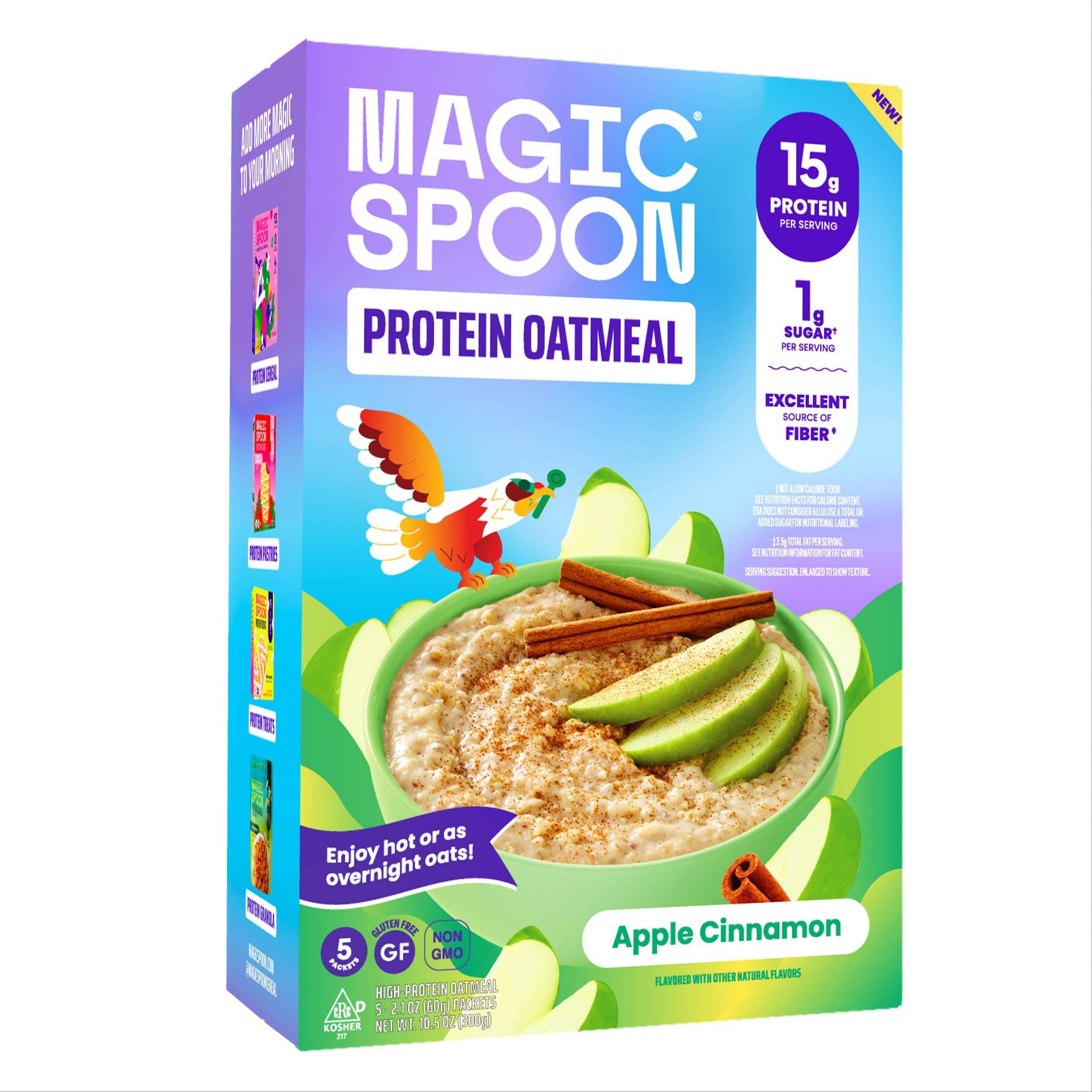 MAGIC SPOON Apple Cinnamon Oatmeal - 10.5oz/5ct