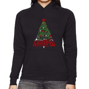 LA Pop Art Have Yourself a Merry Little Christmas - Women's Word Art Hooded Sweatshirt - 1 of 4