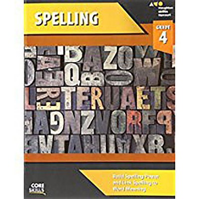 Core Skills Spelling Workbook Grade 4 - by  Houghton Mifflin Harcourt (Paperback)