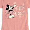 Girls' - Disney - Merry And Bright Fitted Short Sleeve Graphic T-Shirt - 2 of 4