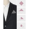 INSPIRE CHIC Men's Stripes Pattern Decorative Pocket Square - 3 of 4